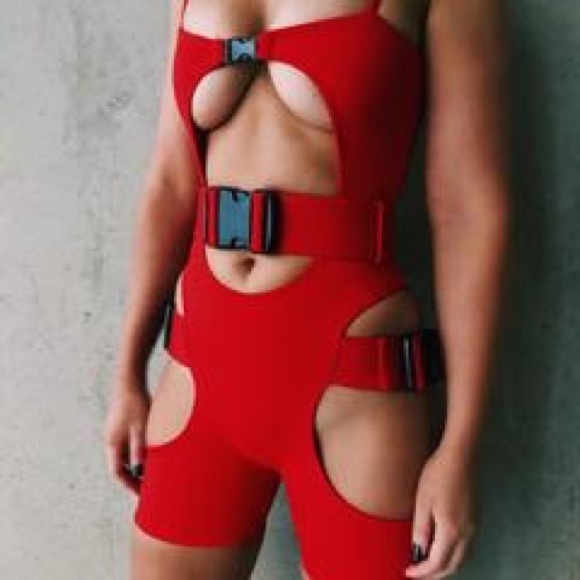 Dolls Kill Pants - RED ❤️ Lipt The Label
PURE SUMMER UNITARD